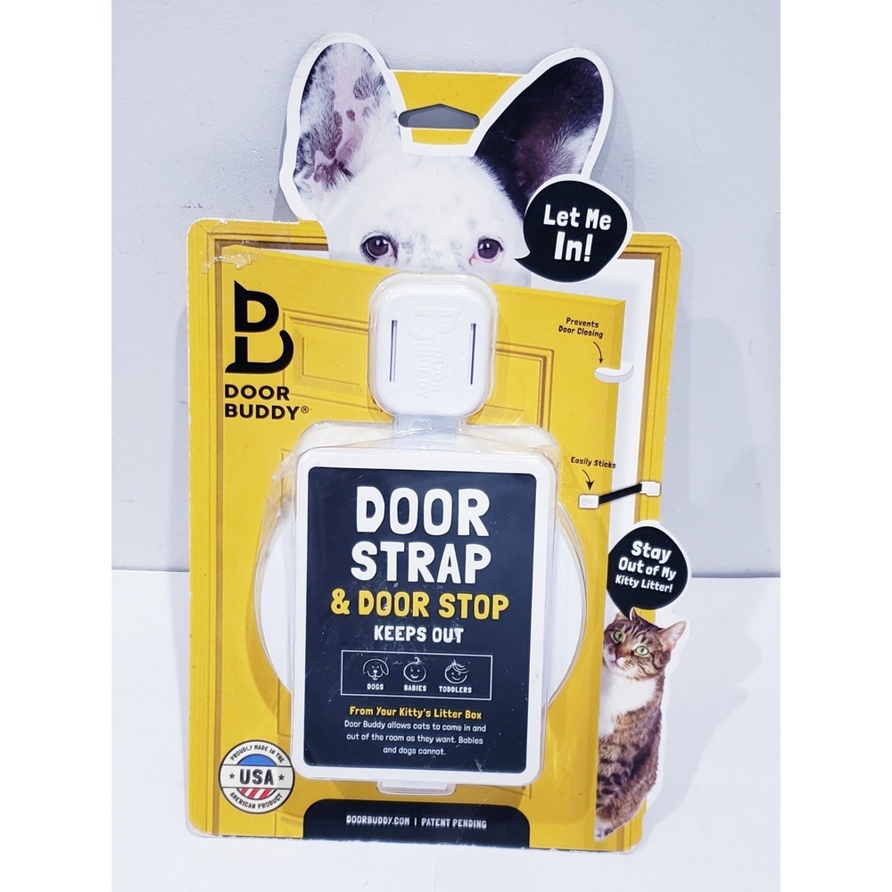 Door Buddy Door Strap for Dog Proofing Cats Litter Box